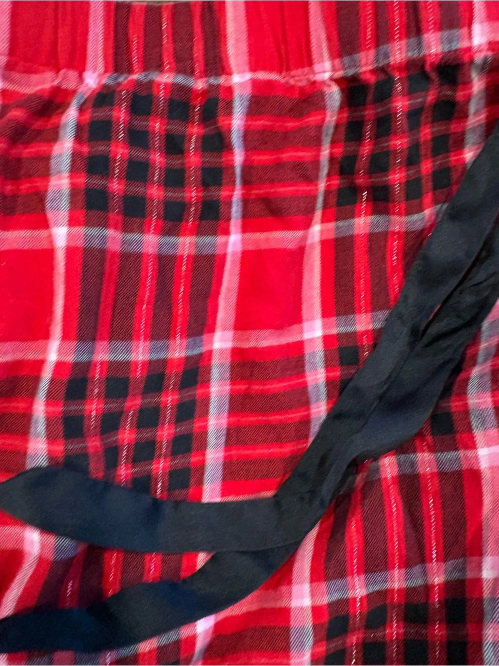 Victoria's Secret Red and Black Plaid Sleep Pants